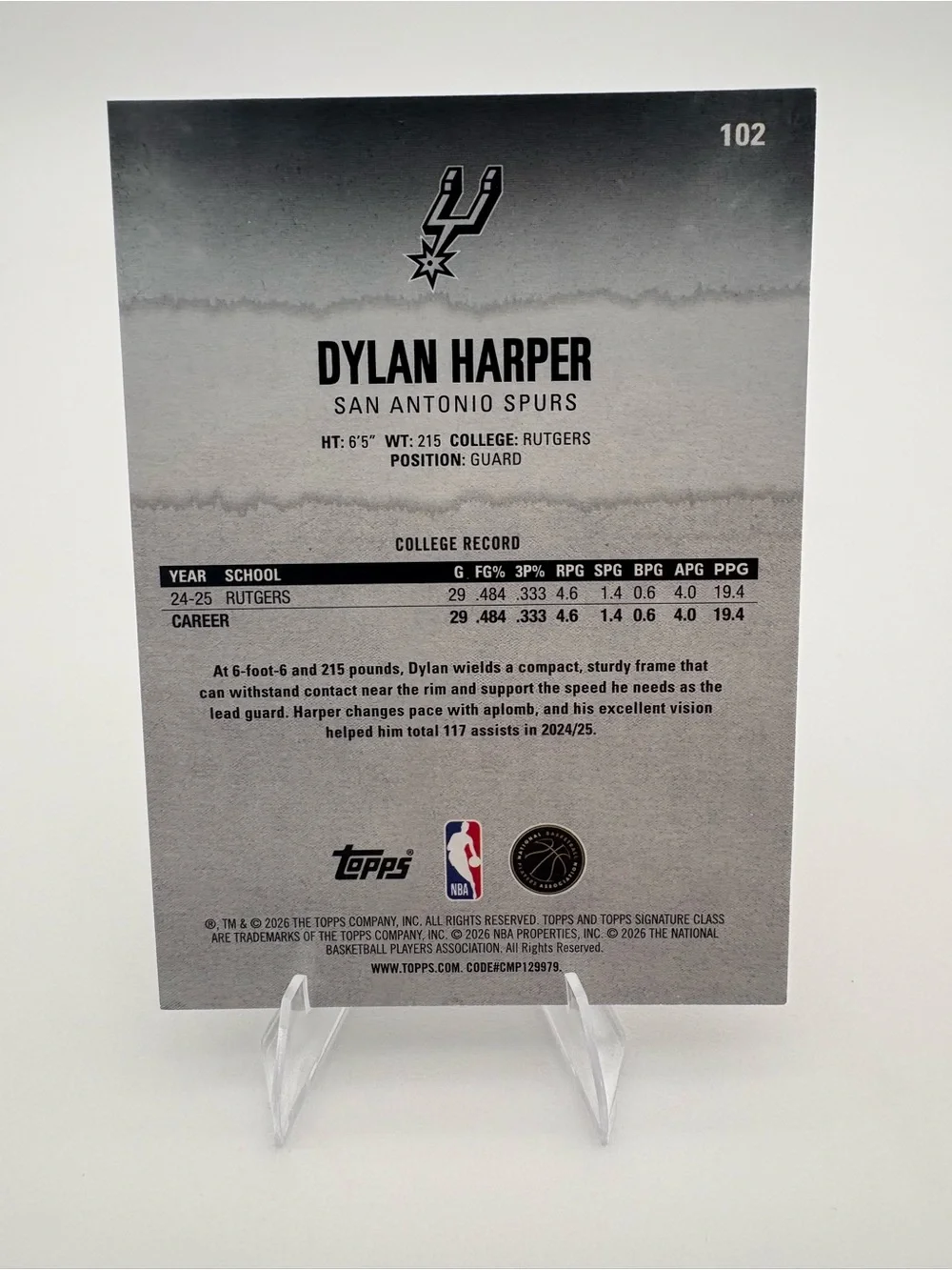Topps Dylan Harper Spurs 3-Card Rookie Lot ๐ฅ Inserts ๐ฅ - Picture 5 of 7